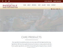 Tablet Screenshot of pasqualeshoerepair.com